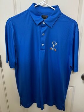 Men's Blue Tobacco Road Polo Shirt